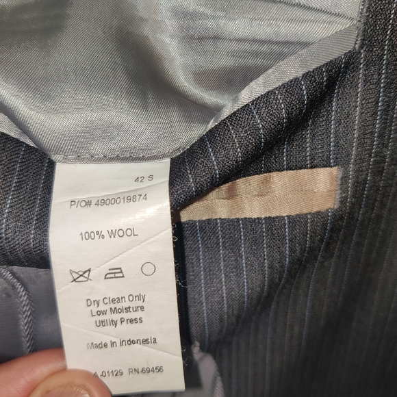 Michael Kors 42S brown blue suit - Picture 5 of 10